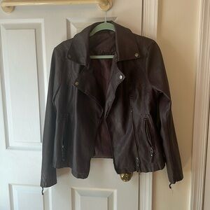 Max Studio Faux Leather Jacket